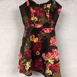 Flower semi formal dress.